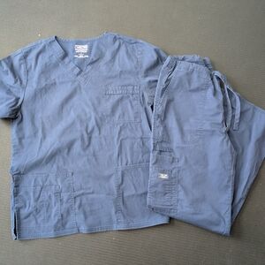 Cherokee Navy Blue Scrub Set